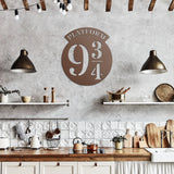 Platform 9 and 3 Quarters Metal Sign