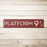 Platform 9 and 3 Quarters Metal Sign
