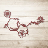 Serotonin Floral Metal Wall Art