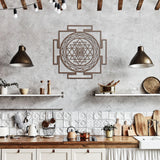 Sri Yantra Metal Wall Art