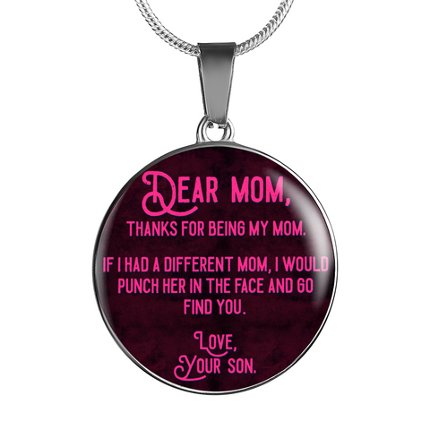 Thanks for being a Pipeliner's Mom 18K Gold/Silver Necklace!