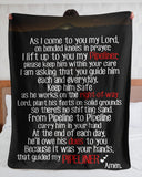 As I Come to You My Lord - Pipeliner Wife Prayer Sherpa Fleece Blanket